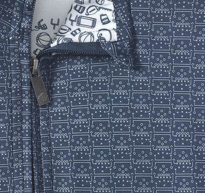 Game Day XC4® Plays Print Quarter-Zip - Navy