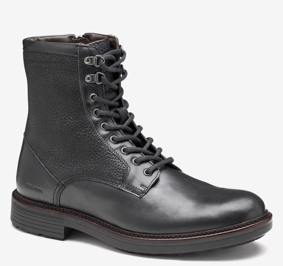 Latham Plain Toe Boot - Black European Calfskin