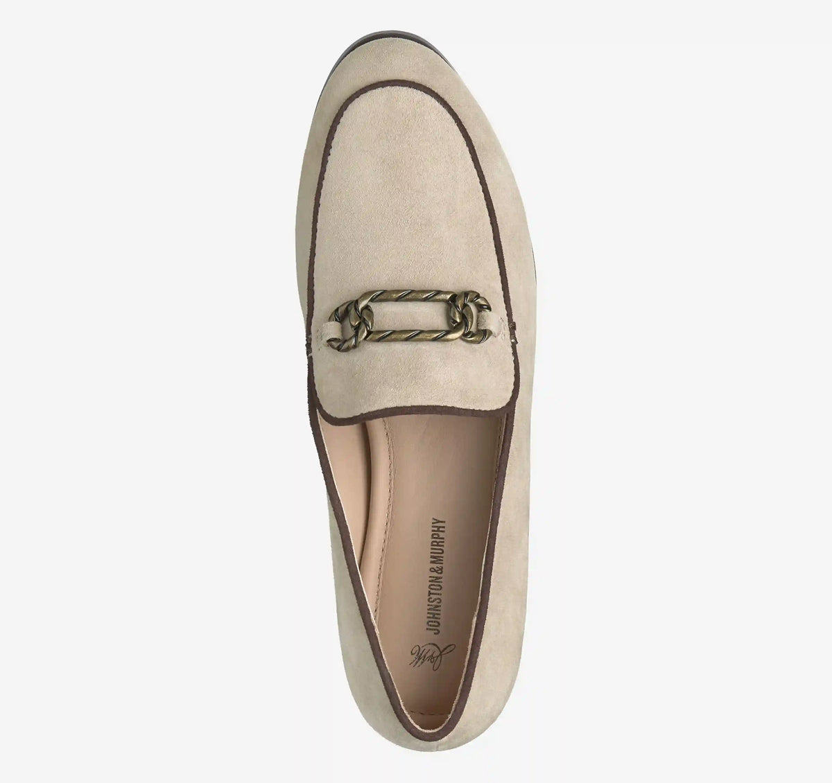 Ali Chain Loafer - Taupe Kid Suede