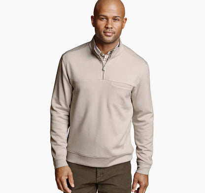 Essential Pocket Quarter-Zip - Stone