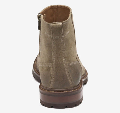Barrett Zip Boot - Dark Taupe Suede