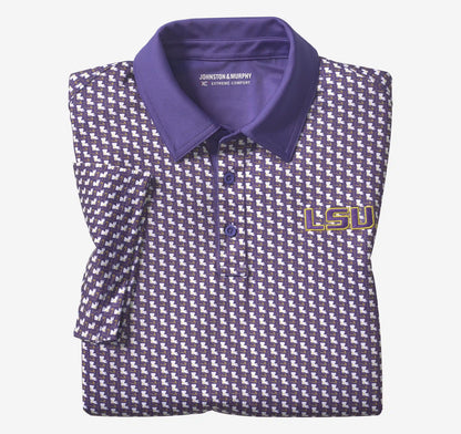 Collegiate XC+™ State Print Polo - LSU - Purple