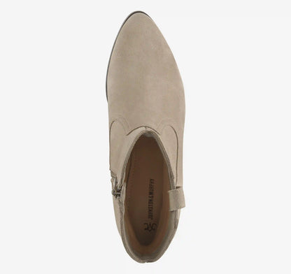 Tristen Western Bootie - Taupe Waterproof Suede