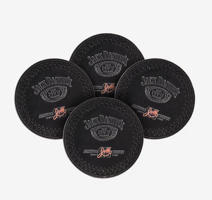 Jack Daniel's x JM 175th Leather Coaster Set - Black