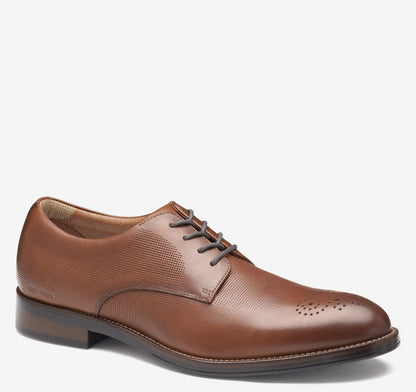 XC+™ Copley Wingtip - Cognac Embossed Waterproof Full Grain Leather