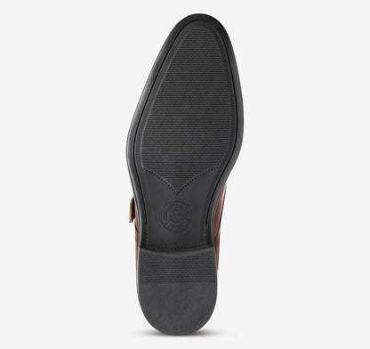 Redford Single Buckle Monk - Tan Hand-Finished Full-Grain Leather