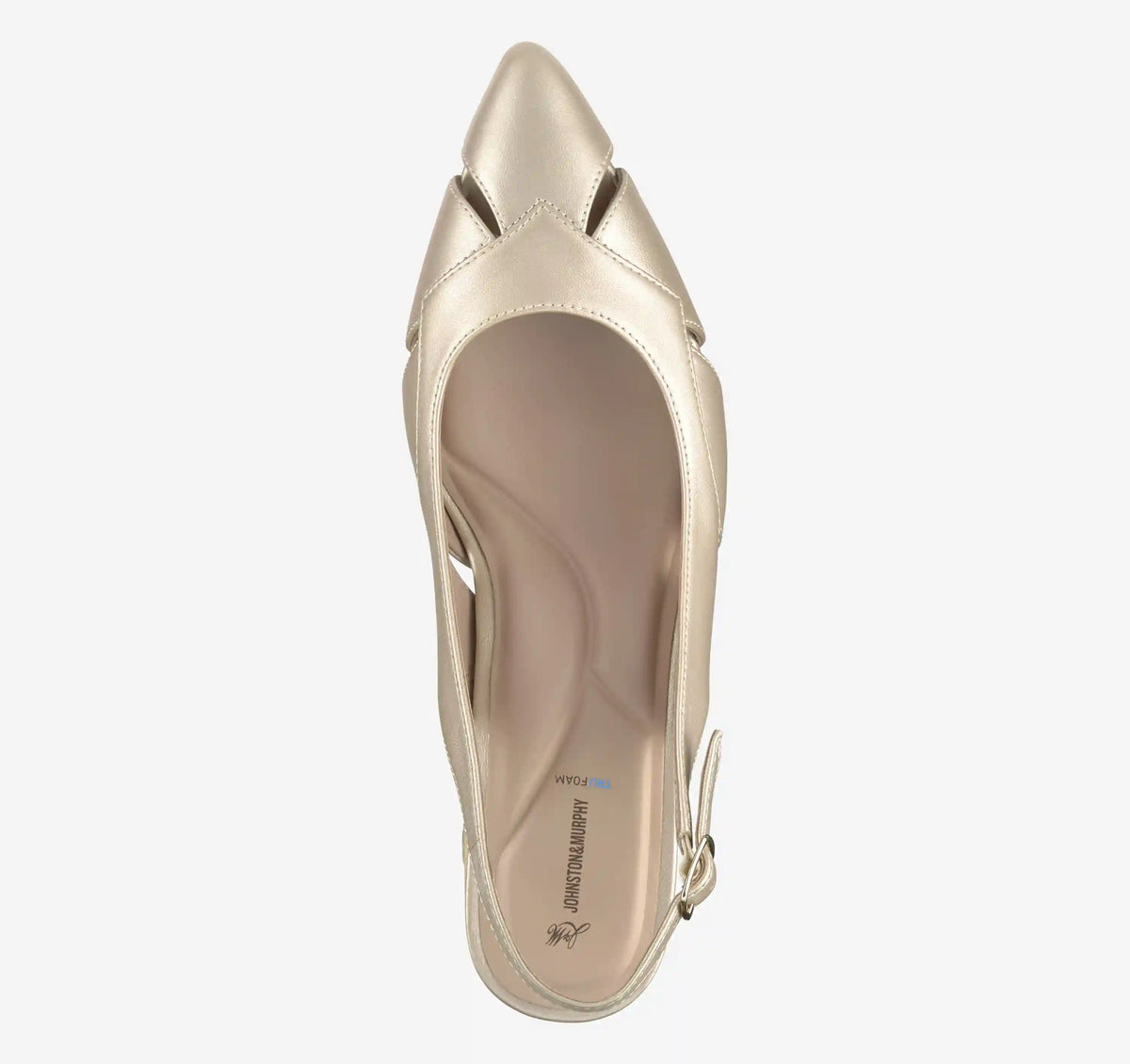 Lindsey Cut-Out Slingback - Sand Pearlized Sheepskin