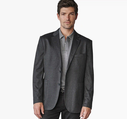 XC Flex® Pinnacle Knit Blazer - Black Mini Grid