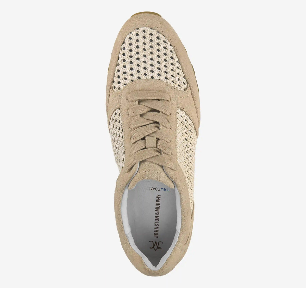 Piper Crochet Lace-Up - Sand Suede/Crochet