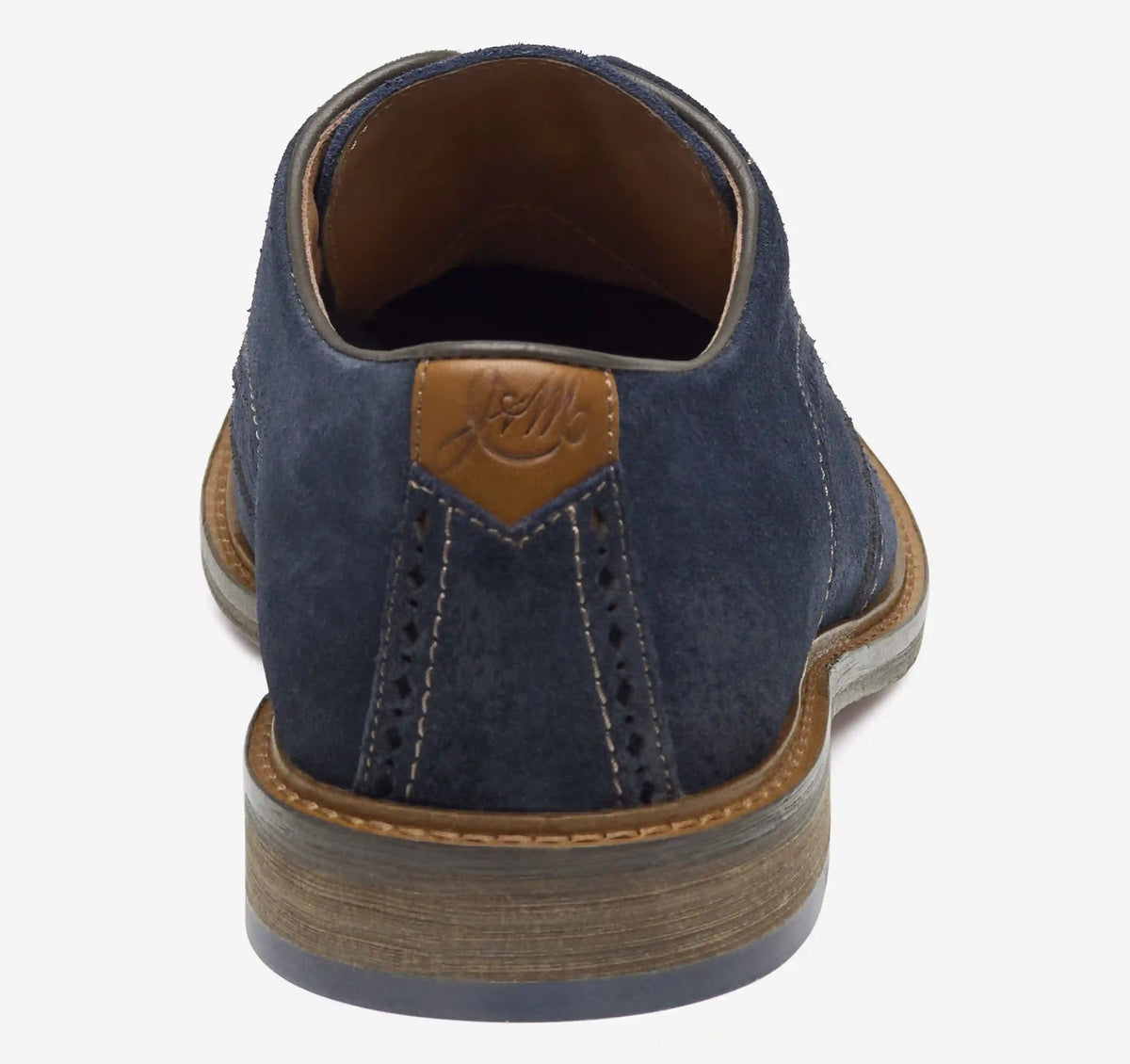 Ripley Wingtip - Navy Waxed Suede