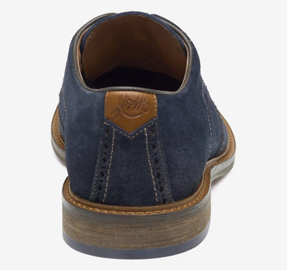 Ripley Wingtip - Navy Waxed Suede