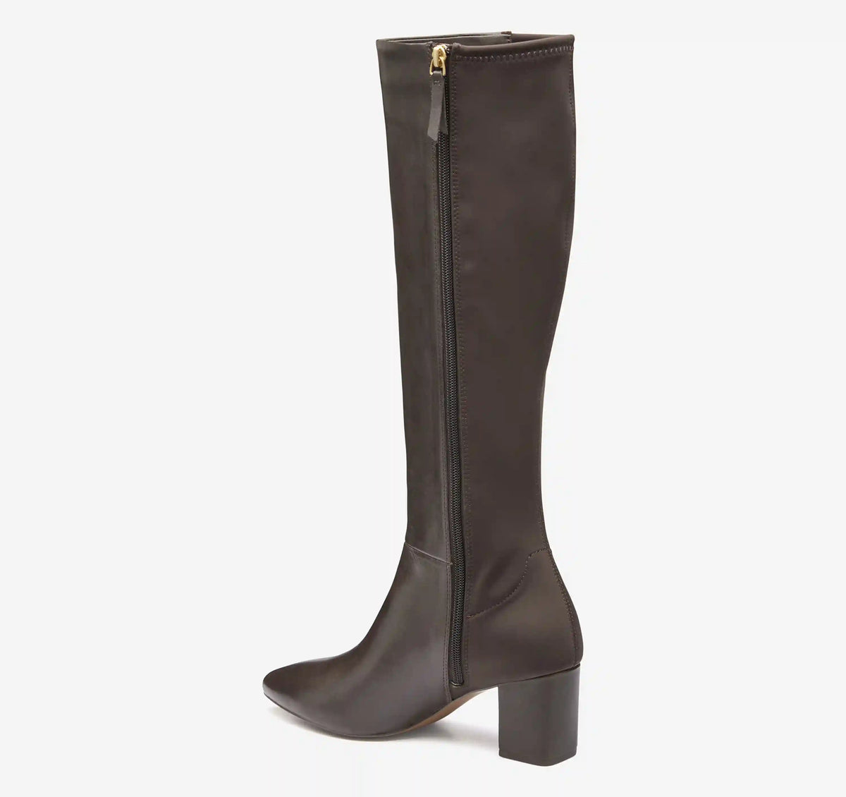 Vicki Tall Boot - Dark Brown Calfskin/Spandex
