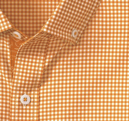 Game Day XC+™ Long-Sleeve Gingham Shirt - Orange