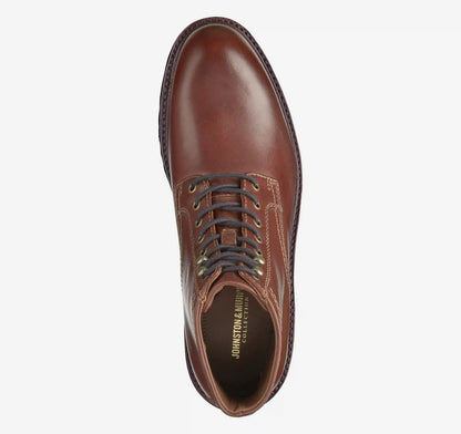 Dudley Lug Plain Toe Boot - Mahogany Full Grain