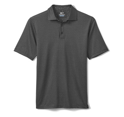 Game Day XC4® Goal Post Print Polo - Black