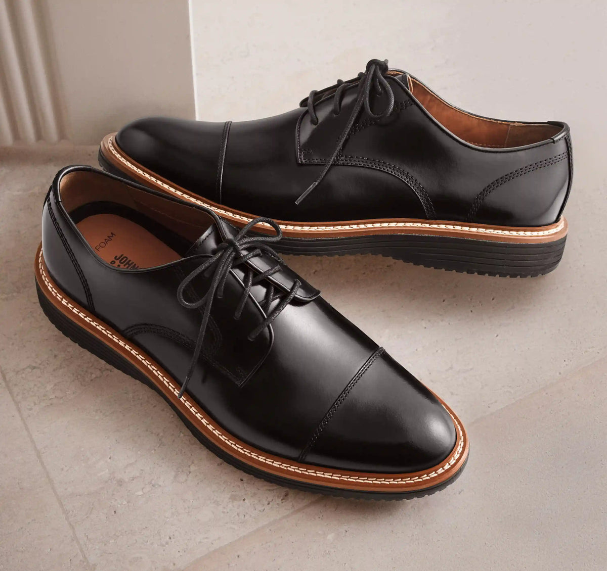 Upton Dress Cap Toe - Black Full Grain
