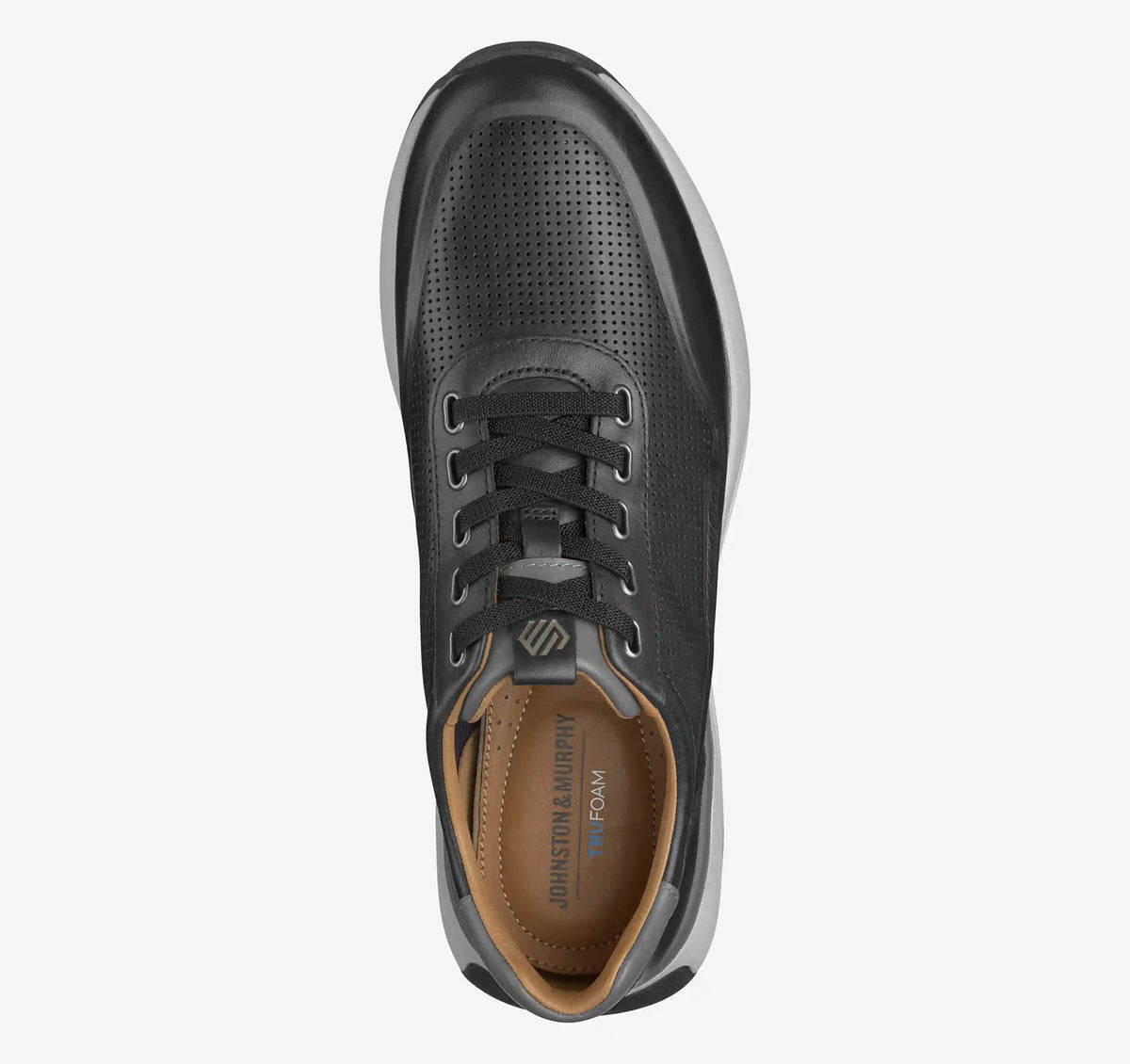 Douglas U-Throat Jogger - Black Full-Grain Leather