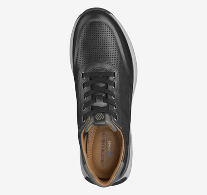 Douglas U-Throat Jogger - Black Full-Grain Leather