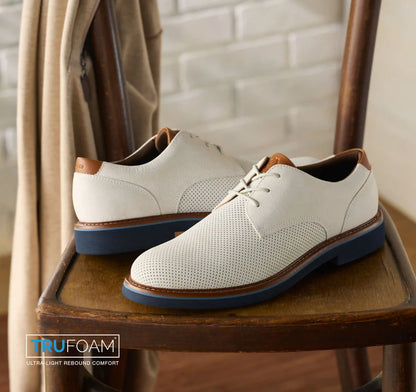 Tyson Perfed Plain Toe - Ivory Nubuck