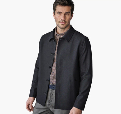 Bardwell Blazer Jacket - Navy Pattern