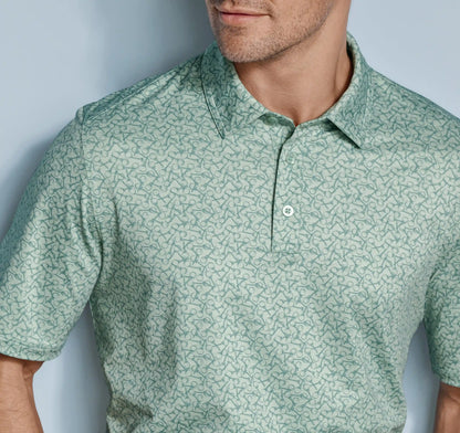XC+™ Ace Performance Polo - Surf Green Golf Ball