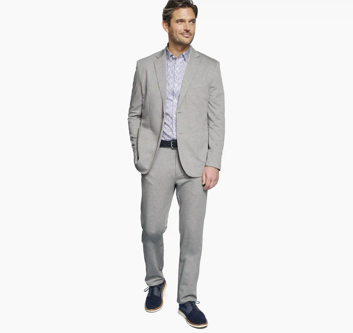 XC Flex® Pinnacle Knit Blazer - Gray Twill