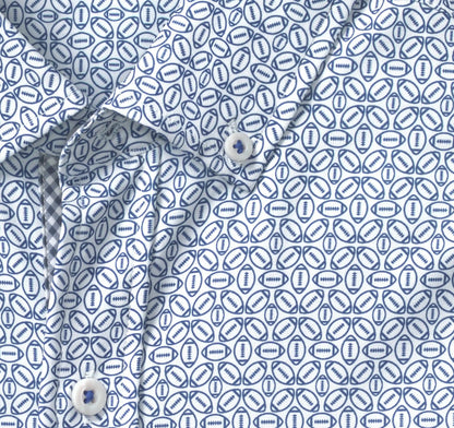 Game Day XC+™ Long-Sleeve Football Print Shirt - Navy