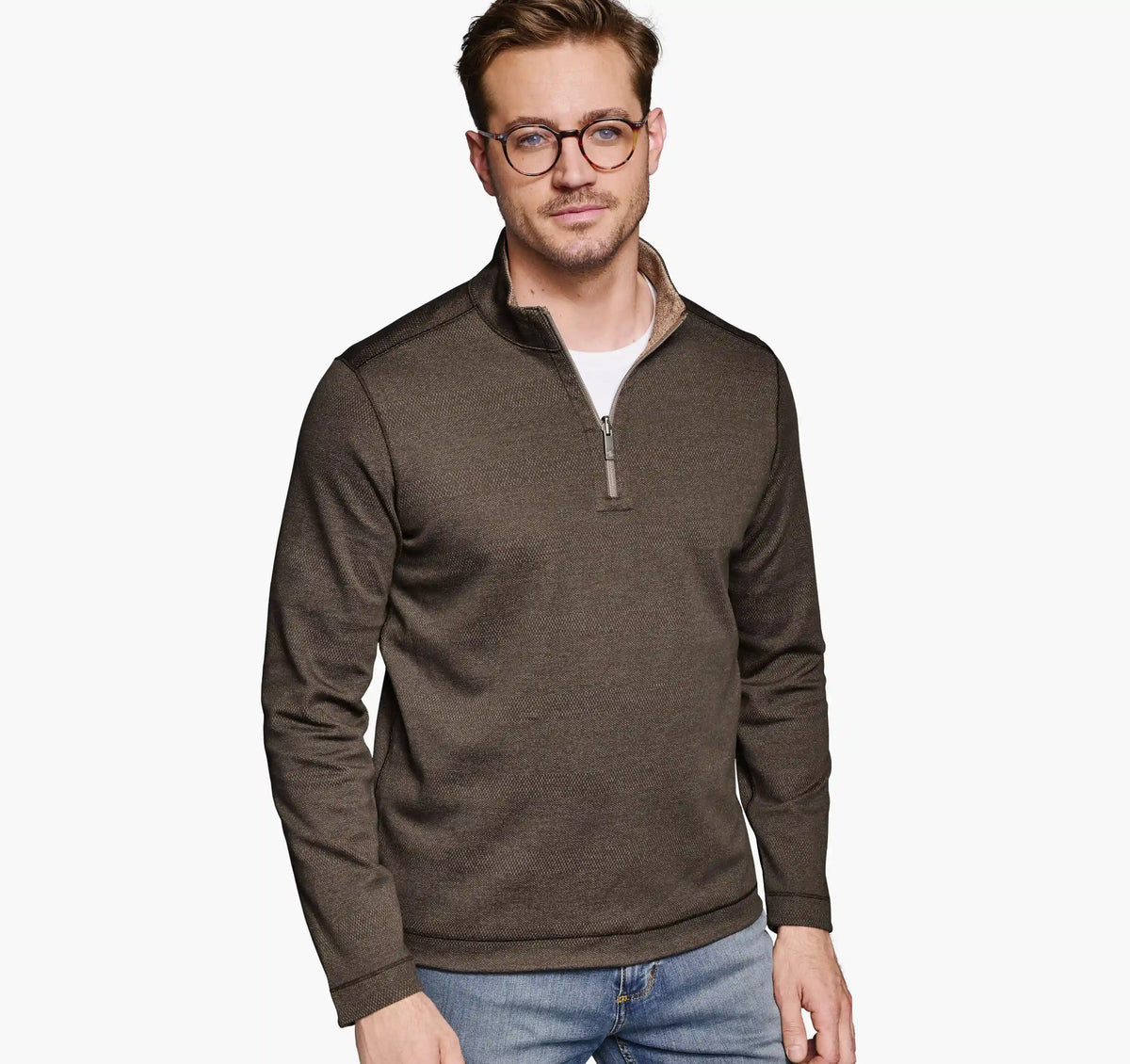 XC+™ Fusion Reversible Quarter-Zip - Brown/Rust
