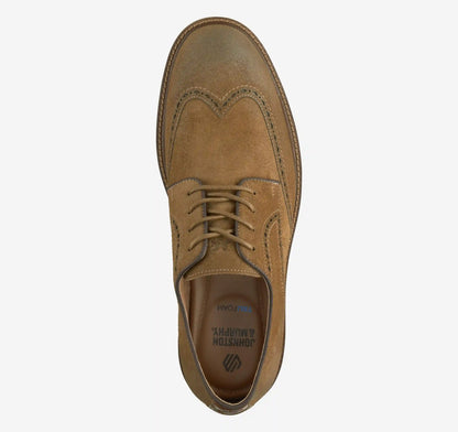 Ripley Wingtip - Snuff Waxed Suede