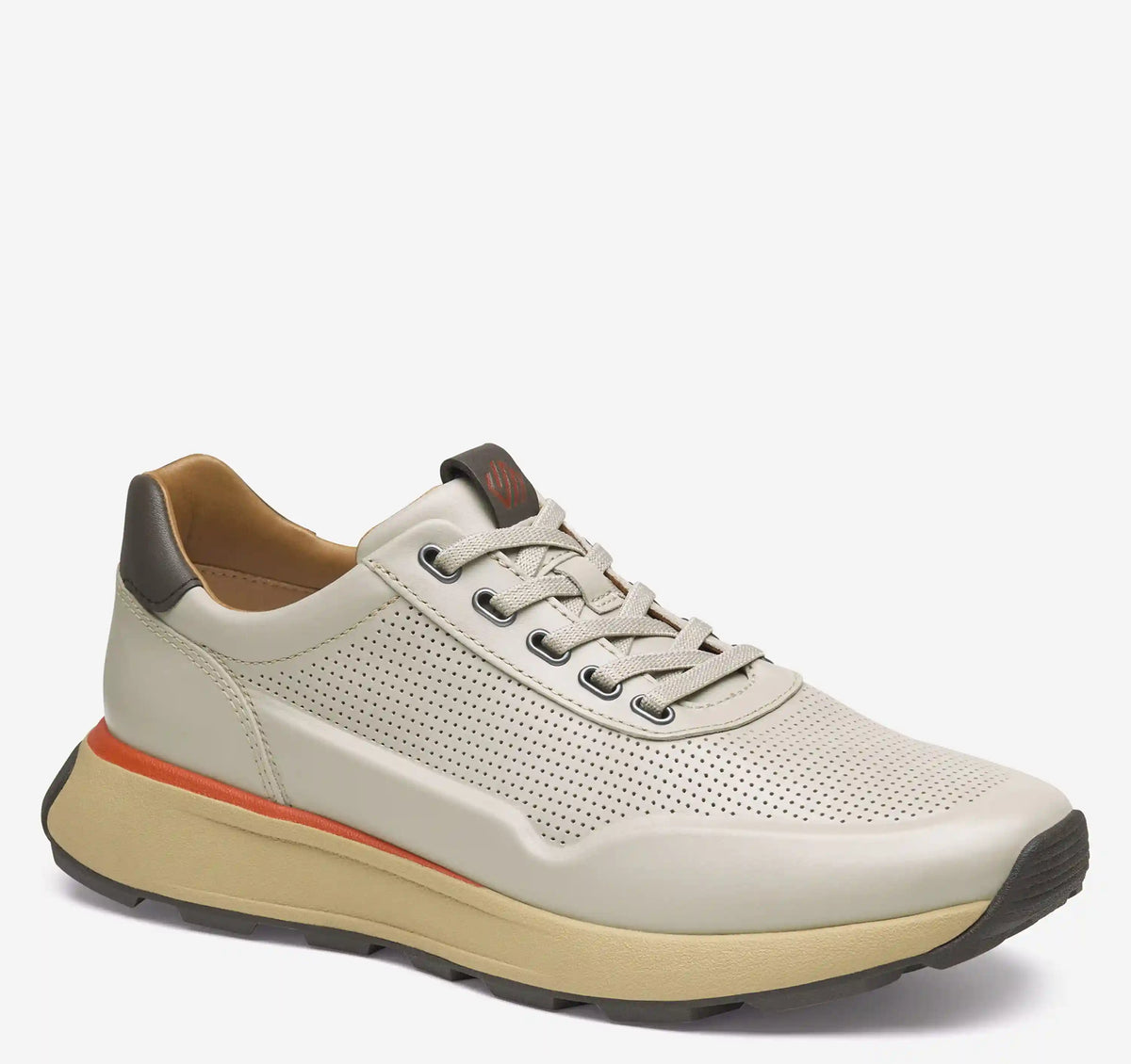 Douglas U-Throat Jogger - Beige Full-Grain Leather