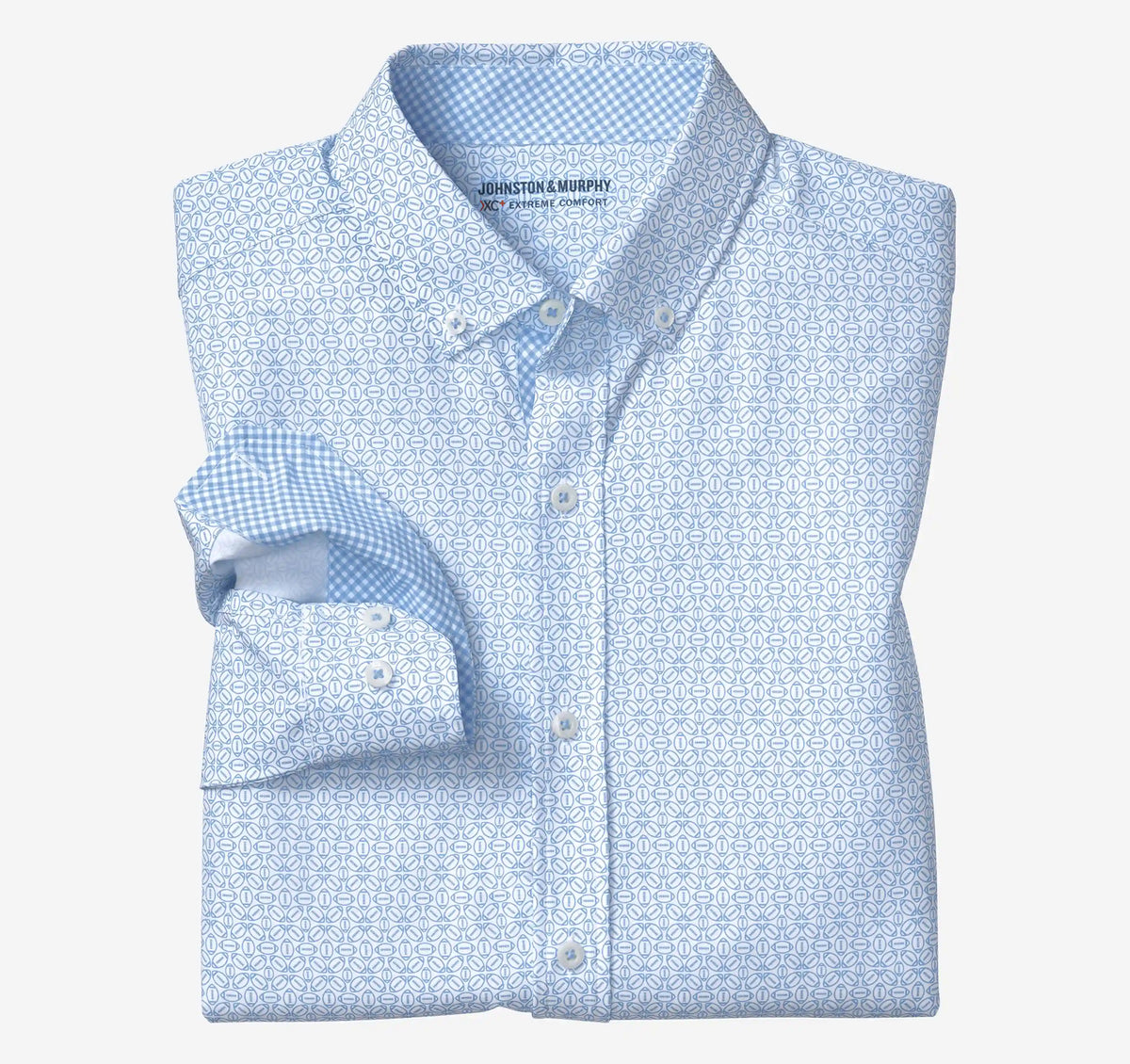 Game Day XC+™ Long-Sleeve Football Print Shirt - Light Blue