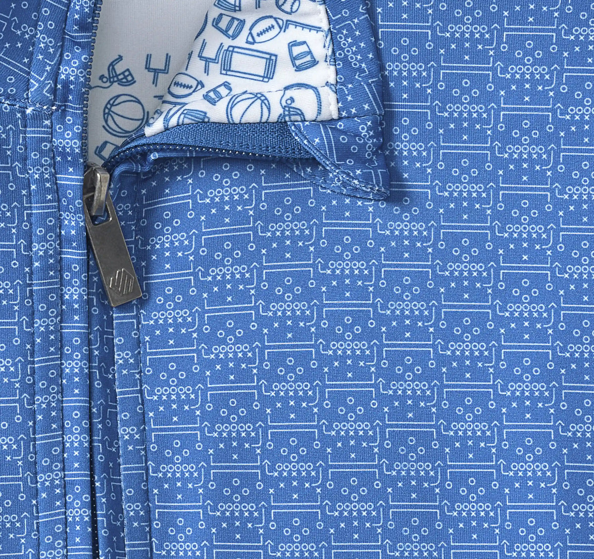 Game Day XC4® Plays Print Quarter-Zip - Royal