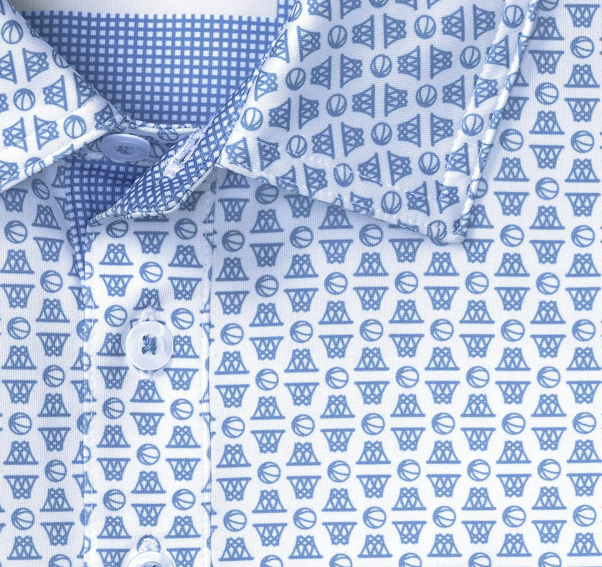 Game Day XC+™ Basketball Print Polo - Royal