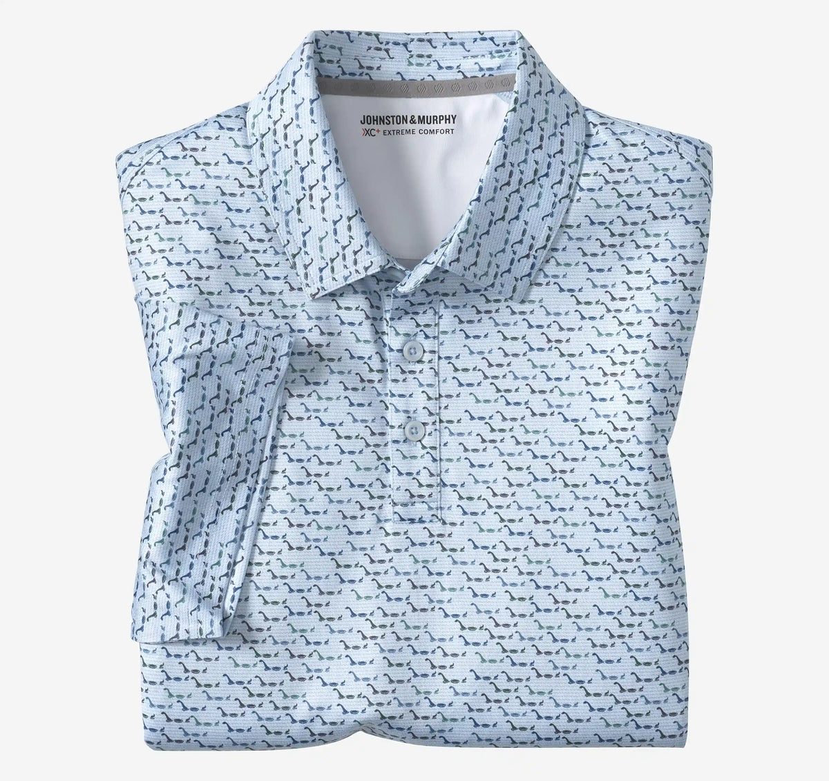 XC+™ Ace Performance Polo - Light Blue Water Monster