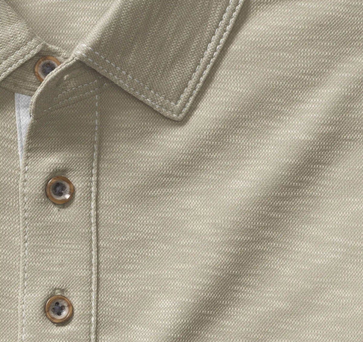 Vintage Slub Polo - Sand