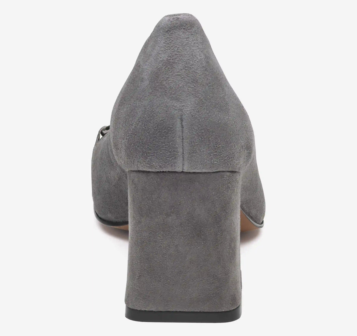 Whitney Bit Pump - Charcoal Kid Suede