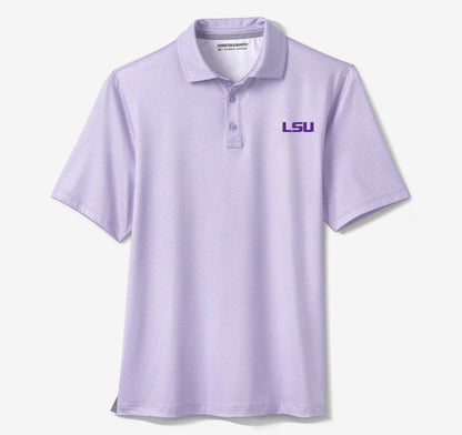 Collegiate XC+™ Gingham Polo - LSU - Violet Shirt