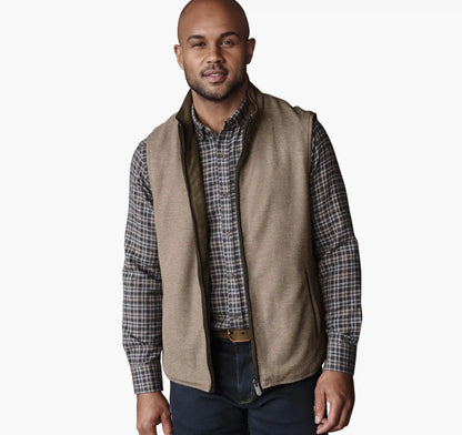 Reversible Vest - Brown/Brown Knit
