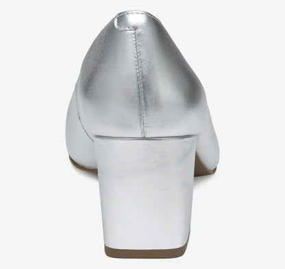 Vicki Pump - Silver Metallic Sheepskin