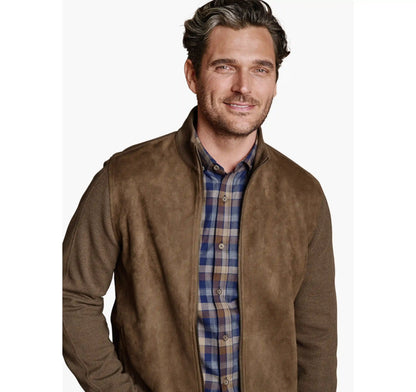 Faux-Suede Full-Zip - Camel