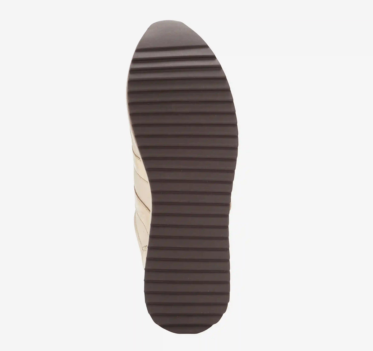 Gracie Double-Strap Sneaker - Gold Italian Metallic Sheepskin/Crinkled Sheepskin
