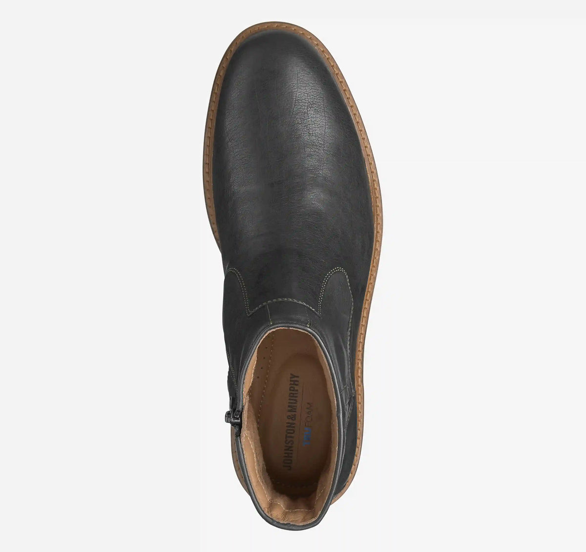Ripley Inside-Zip Boot - Black Bomber Leather