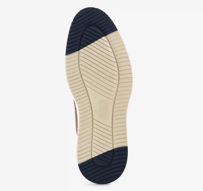 Upton Knit Saddle - Navy Knit/Tan Full Grain