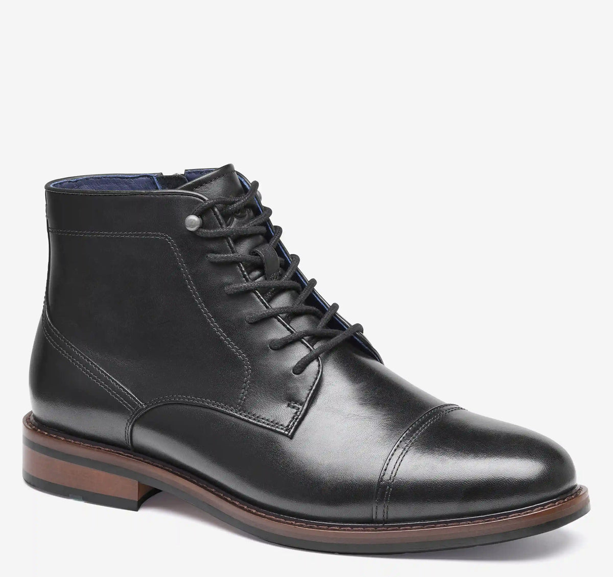 XC Flex® Daylen Cap Toe Boot - Black Hand-Finished Full-Grain Leather