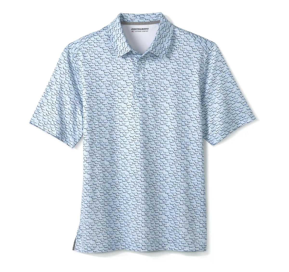 XC+™ Ace Performance Polo - Light Blue Water Monster