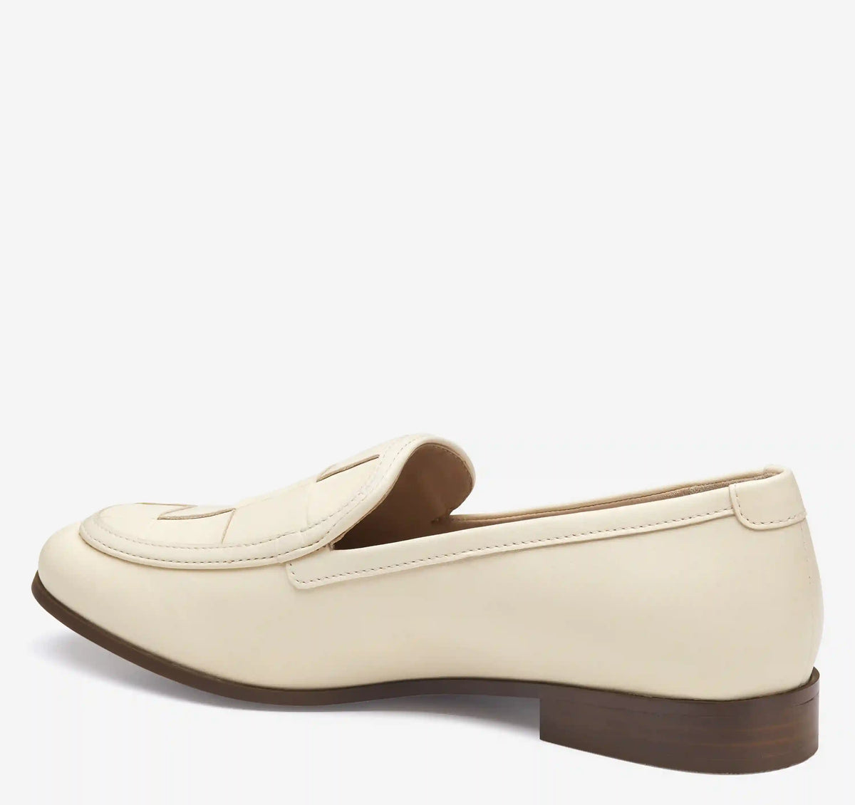 Ali Woven Loafer - Bone Nappa Leather
