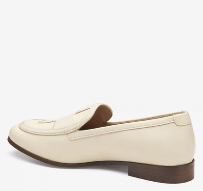 Ali Woven Loafer - Bone Nappa Leather