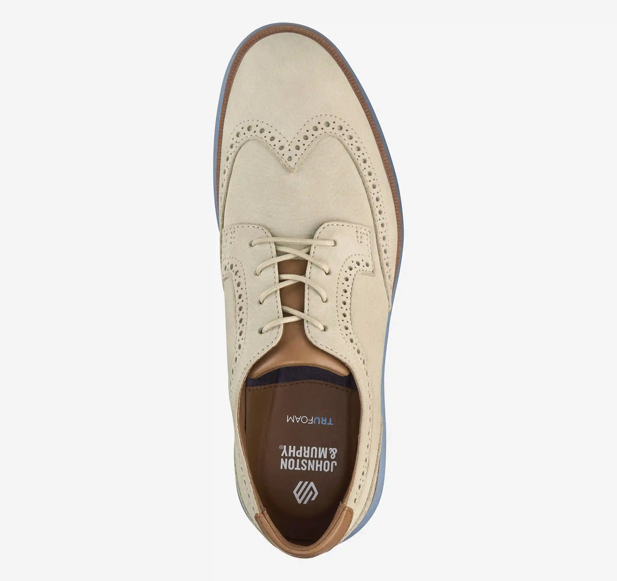 Larkin Wingtip - Beige Nubuck