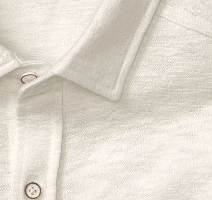 Riley Short-Sleeve Knit Shirt - White