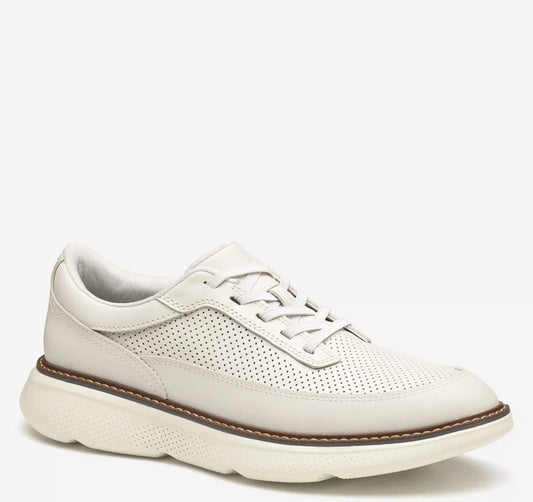 Hayden Stretch Lace U-Throat - White Full-Grain Leather